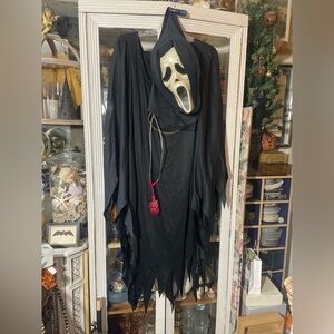 Scream mask Halloween costume bleeding heart creepy scary party props